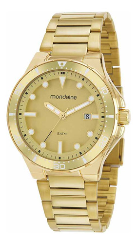 Relógio Mondaine Masculino Dourado Ref - 32325gpmvde1