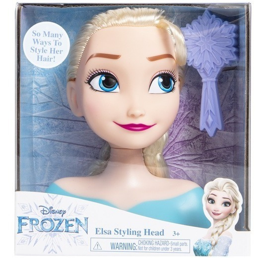 Busto Anna de Frozen Deluxe Para peinar y maquillar con 18 accesorios  incluidos  Amazones Juguetes y juegos