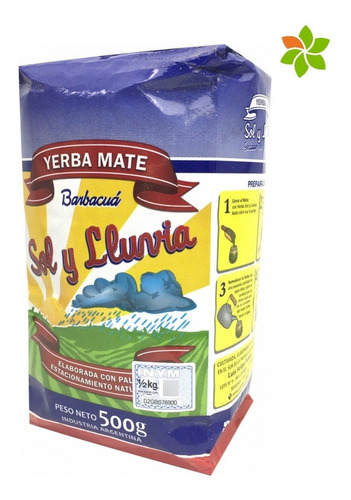 Yerba Mate Sol Y Lluvia 500g X 12 Unidades