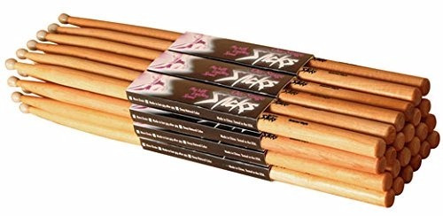 On Stage Hickory 5a Nylon Tip Drumsticks 12 Pares