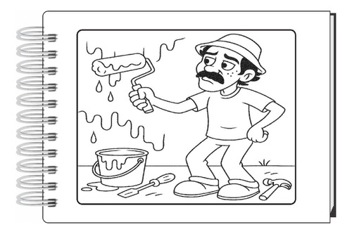 Pintar Livro De Colorir Turma Do Chaves Capa Dura Varios Desenhos Tamanho A5
