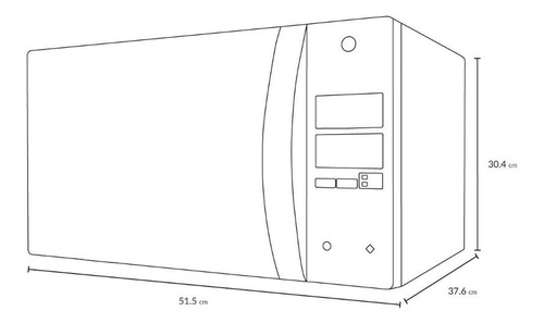 Imagen 3 de 5 de Horno De Microondas 1.1 Pies Marca Daewoo Winia Kor-1n3hmm