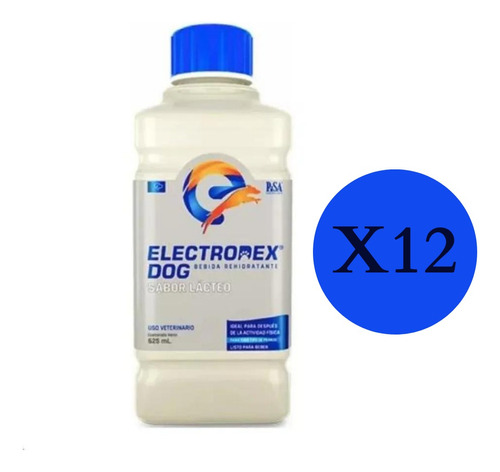 Suero Electrodex Dog Sabor Lácteo Hidratante 12pz 625ml Ms