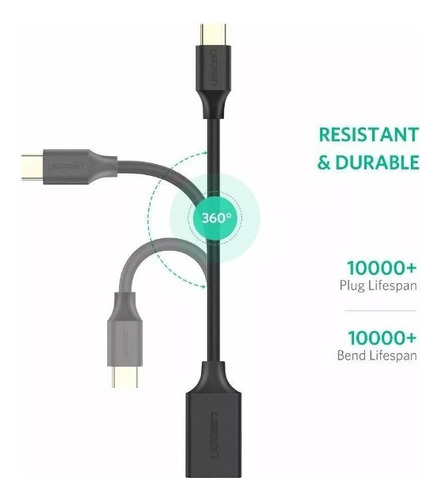 Ugreen Adaptador Otg Usb A Tipo C Usb 3.0