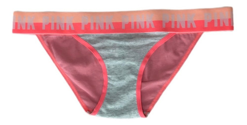 Vedetina Lycra Algodón Bikini Logo Victoria Secrets Pink