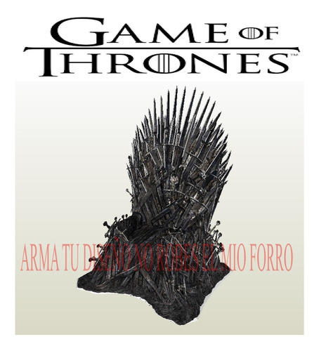 Trono Game Of Thrones Papercraft