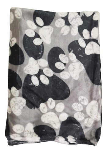 Frazada Polar Soft Para Bebé Manta Suavecita Y Calentita Patitas Blanco Y Negro