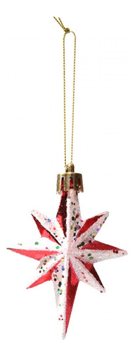 Enfeites De Árvore De Natal Pendurados De 8 Pontas 6pcs