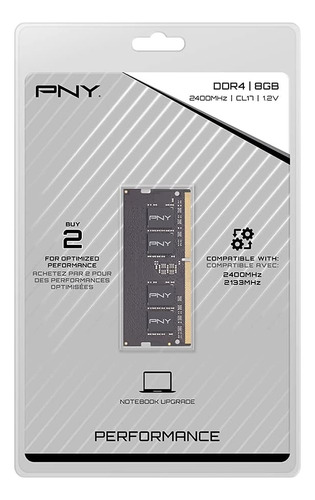 Memoria Pny Mn8gsd42400 - Memoria Para Portátil (8 Gb, Ddr4,