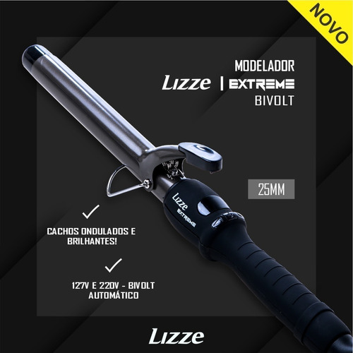 Imagen 3 de 6 de Ondulador De Cabello Lizze Profesional Extreme 220v