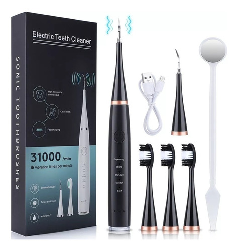 Kit Limpiador Dental Eléctrico Ultrasónico Removedor Cálculo