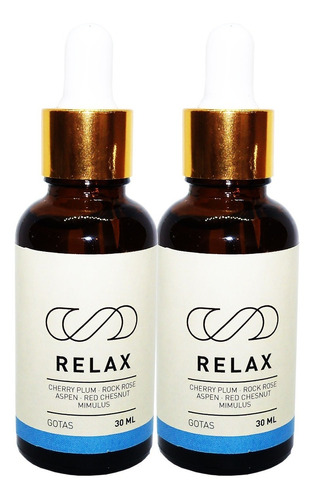 2 X Flores D Bach Natural Relax Relajate Tranquilidad 30ml 