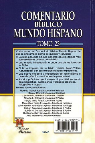 Imagen 2 de 3 de Comentario Bíblico Mundo Hispano - Tomo 23