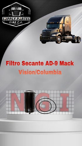 Filtro Secante Ad-9 Mack Vision Y Freightliner