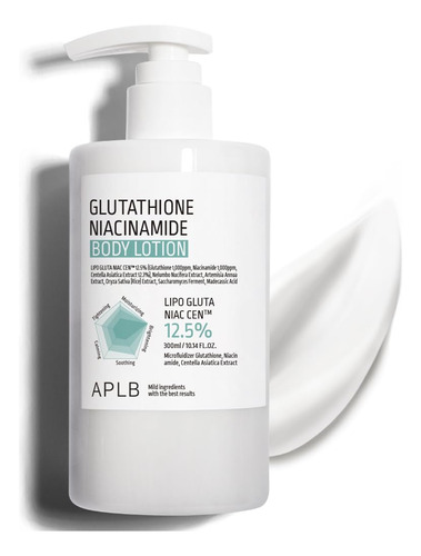 Loción Corporal Aplb Lipo Gluta Niac Cen 12,5% Con Glutatión