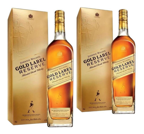 Whisky Johnny Walker Gold 750ml Pack 2 Unidades