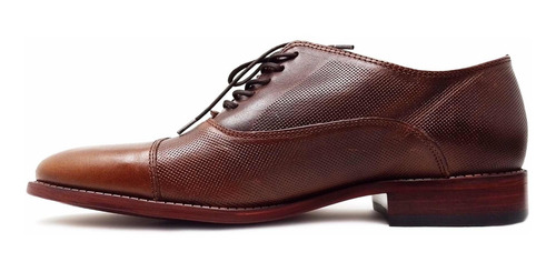 Imagen 4 de 4 de Zapato Oxford De Vestir Para Caballero Fina Piel Vacuno