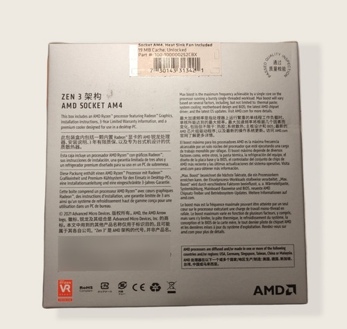 Procesador Gamer Amd Ryzen 5 5600g (Usado)