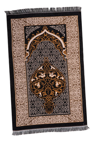 Alfombra De Oración Alfombra Islámica Turca 70x110cm Negro