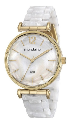 Relógio Feminino Mondaine Madrepérola Branco