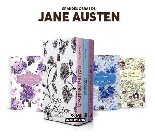 Box Grandes Obras Jane Austen 3 Volumes - Novo Lacrado