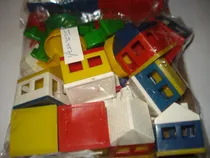 Comprar Set De Casas Armables Con Arboles, Aviones, Carros Y Trenes