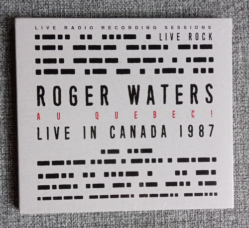 Cd Roger Waters - Au Quebec Live Canada 1987 Nuevo Import