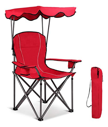 Silla De Camping, Silla Plegable Exteriores Dosel, Bols...