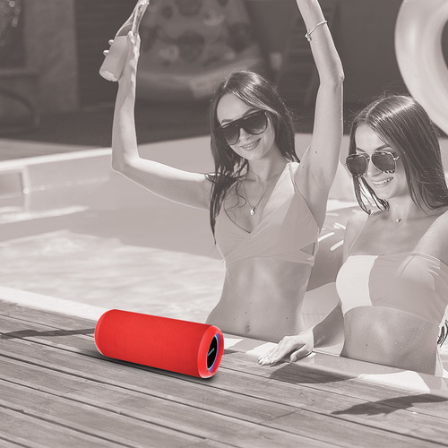 Parlante Portátil Bluetooth 20w Con Funcion Tws Rojo