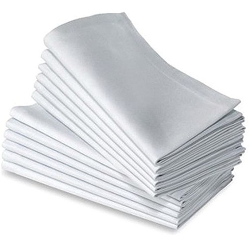 Flca 12pack 20x20 Soft White Servilletas Lavables A Maquina