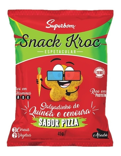 Imagem 5 de 5 de Kit Snack Kroc De Pizza 45g 15uni - Superbom