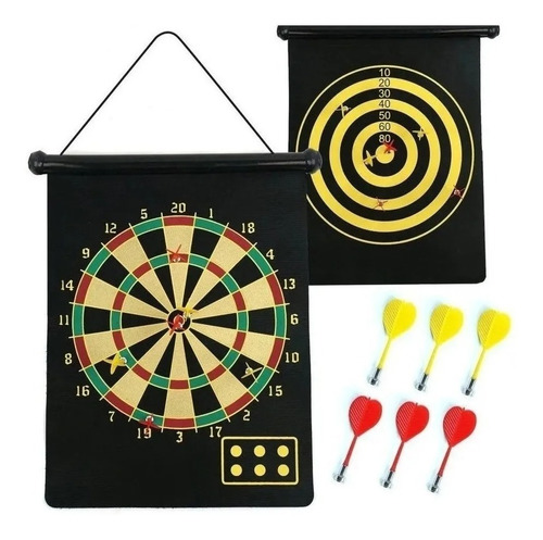Imagen 1 de 8 de Juego Dardoro Magneticos Tablero Enrrollable Playking