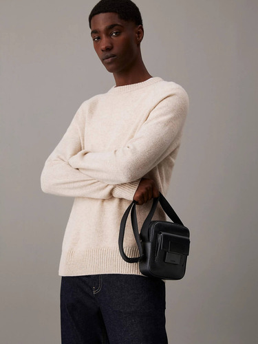Bandolera Color Negra Calvin Klein De Hombre