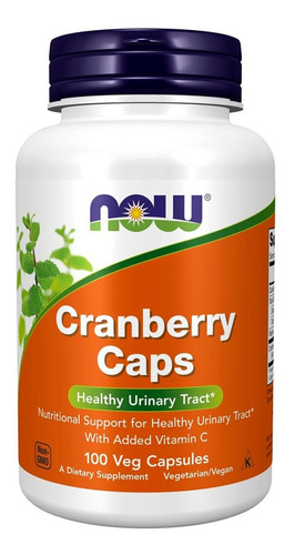 Cranberry Concentrado Now Foods 100 Cps Cran Berry Importado Sabor Neutro