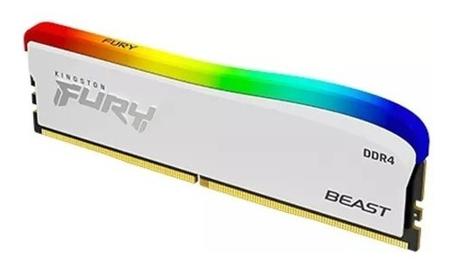 Imagen 3 de 4 de Memoria Ddr4 16gb 3200mhz Kingston Fury Beast White