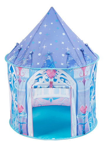 Carpa Para Niños Kidodo Unico Color Bluede Frozen Con Forma De Castillo