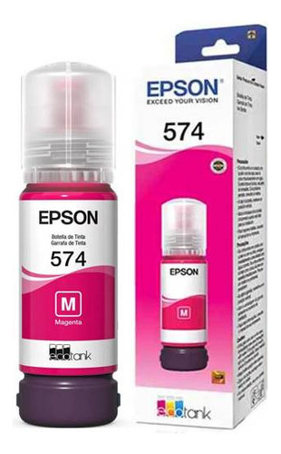 Botella Tinta Epson Magenta 574 T5743 Ecotank L8050 L18050