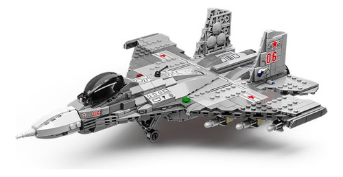 Juego De Bloques De Construcción Del Modelo Del Caza Sukhoi