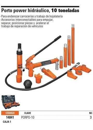 Porto Power Hidraulico 10 Ton Truper 14841