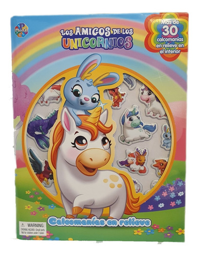 Los Amigos De Los Unicornios - Calcomanias En Relieve - Alin