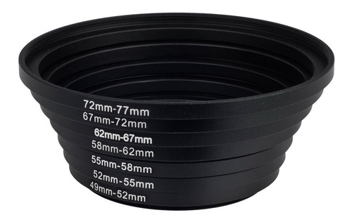 Imagen 2 de 10 de Adaptador De Anillo De Lente De 49 Mm A 77 Mm