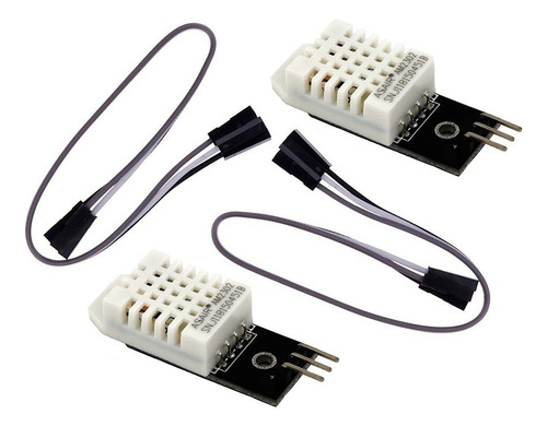 2 Piezas Sensor Dht22 Am2302 Temp. Y Humedad Con Jumpers