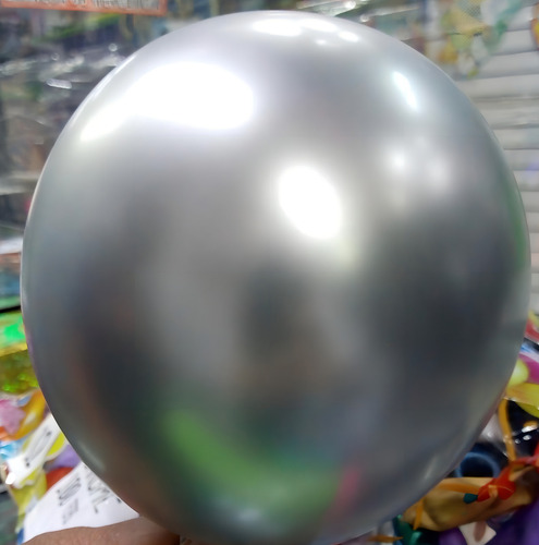 50 Globos Cromados Chrome # 9 Efecto Metalizado