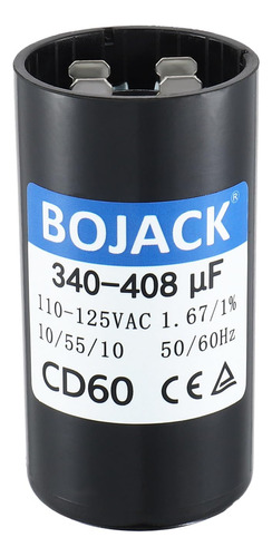 Capacitor Bojack 340-408 Uf/mfd 110-125 Vac 50/60 Hz