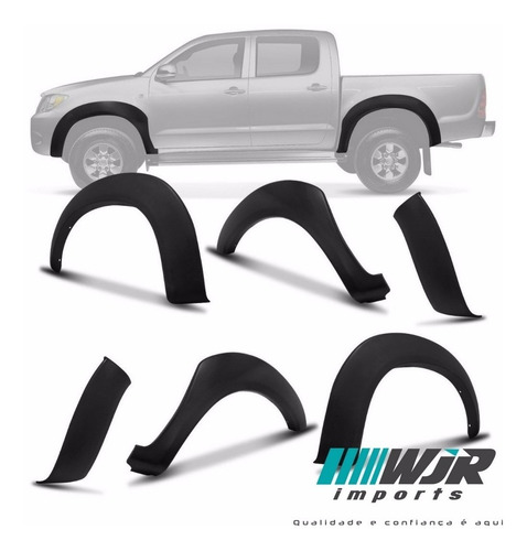 Kit Alargador Paralama Hilux Sw4 Srv 2005 2006 2007 2008