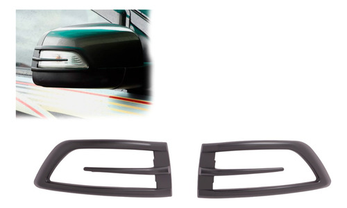 Bisel Luz Espejos Retrovisores Negro Ford Ranger 2016-2023