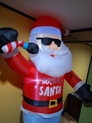 Inflable De Navidad Gigante De Santa 2.44 Metros Papa Noel.