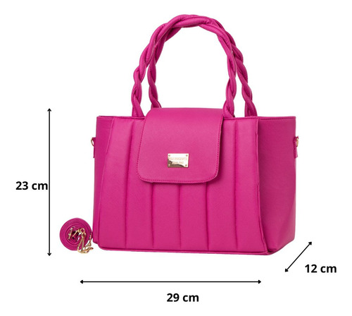 Bolsa Para Mujer Fana Kaira Color Buganvilia Refinada