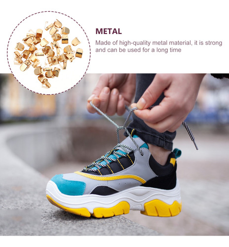 100 Unidades De Hebillas De Metal Con Cordones Para Zapatos,