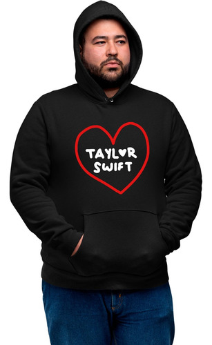 Sudadera Xxl Unisex Negra De Taylor Swift Fan Numero Uno 